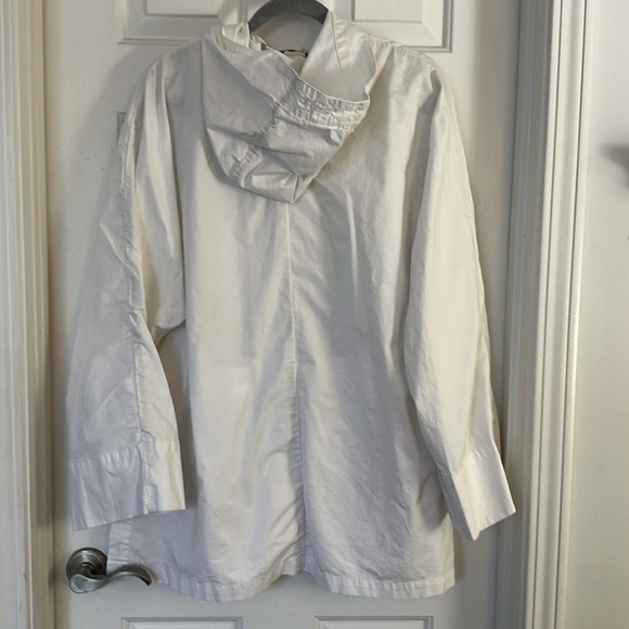 Soft surroundings white hooded jacket XL (estimate) - Picture 2 of 5